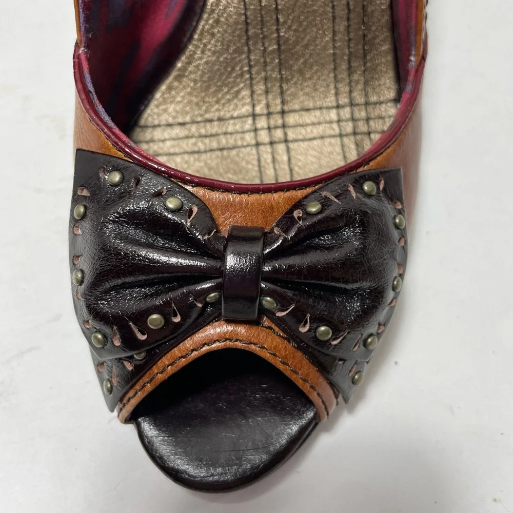 Bobbi Blu peep toe heels size 6.5 - Picture 5 of 10